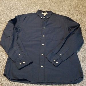 NOWT LOGG H&M Navy mens dress shirt, SZ M
